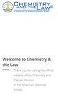 Mobile Screenshot of chemistryandthelaw.org