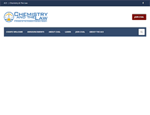 Tablet Screenshot of chemistryandthelaw.org